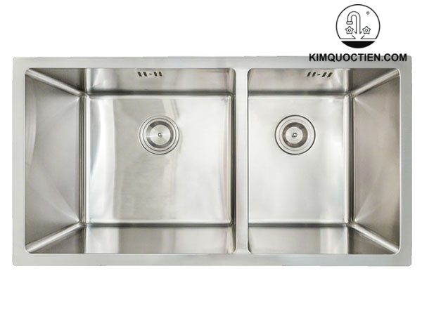 Chậu Rửa Chén KONOX CUBE 8144DU 2 Hộc chính hãng, độ bền cao