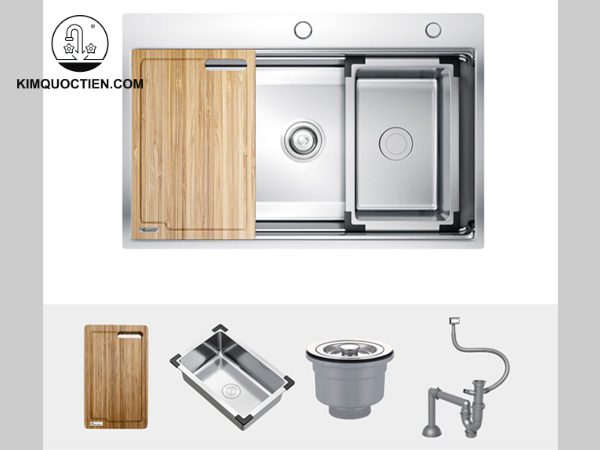 Chậu Rửa Chén KONOX KN7650TS Inox 1 Hộc thiết kế tích hợp công năng vượt trội