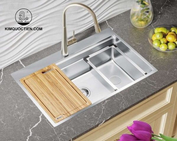 Chậu Rửa Chén KONOX KN7650TS Inox 1 Hộc chính hãng, chịu nhiệt và chống va đập tốt