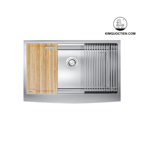 Chậu Rửa Chén KONOX KN8051AS Curve Inox 1 Hộc chính hãng, độ bền tốt