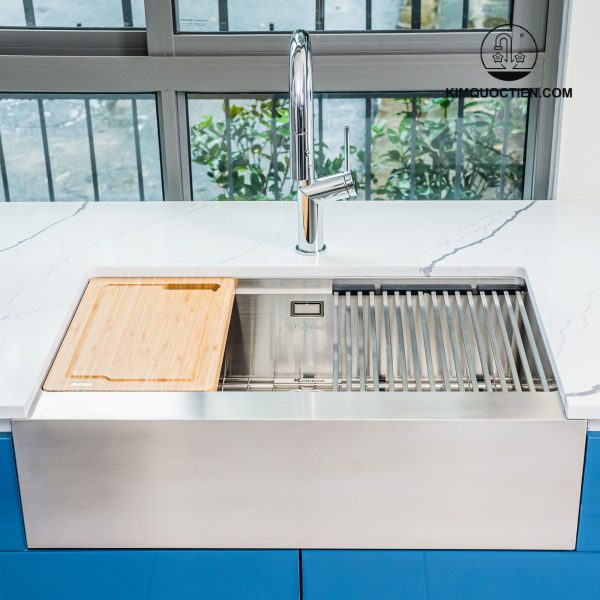 Chậu Rửa Chén KONOX KN8051AS Retta Inox 1 Hộc thiết kế rộng rãi tinh tế