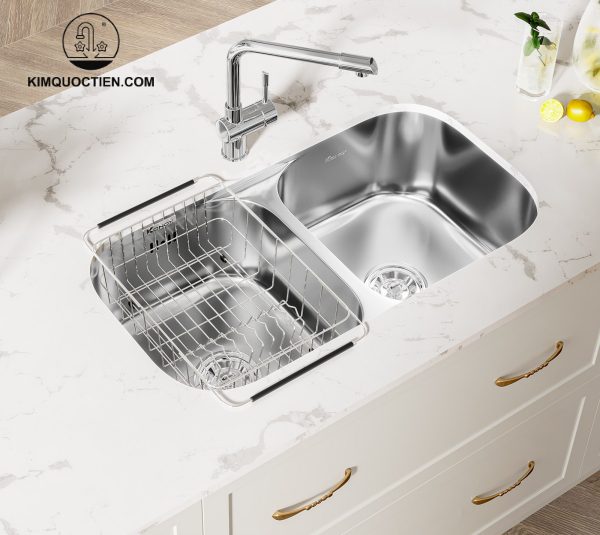 Chậu Rửa Chén KONOX KN8246DUA 2 Hộc phong cách tối giản hiện đại