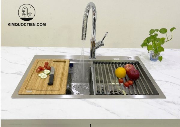 Chậu Rửa Chén KONOX KN8250TD 2 Hộc chính hãng, dễ dàng vệ sinh