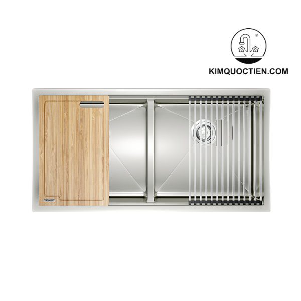 Thiết kế 2 bồn tiện lợi tiết kiệm thời gian dọn dẹp, vệ sinh sau mỗi bữa ăn