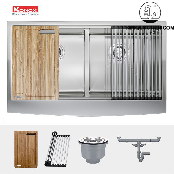 Các sản phẩm tiện ích đi kèm chậu rửa chén 2 hộc