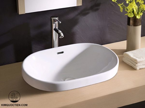 Chậu rửa mặt lavabo đặt bàn Bello BB-500151 sở hữu thiết kế tối giản, hiện đại