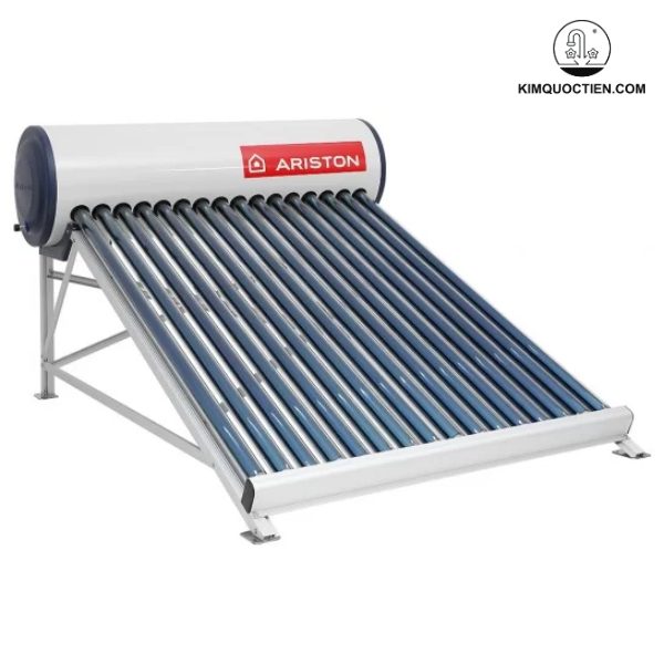 Máy năng lượng mặt trời ARISTON ECO 1820 25 TNSS 250 lít với ống chân không 3 lớp, ruột bình inox 304 không mối hàn, vỏ thép sơn tĩnh điện và khung hợp kim nhôm, mang đến nguồn nước nóng hiệu quả, bền bỉ và an toàn.