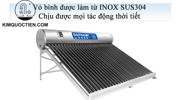 Máy Năng Lượng Mặt Trời ĐẠI THÀNH 300Lít VIGO SUS316 Dạng Ống 70