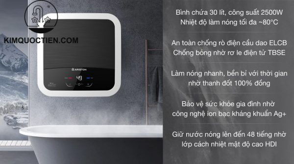 Máy nước nóng gián tiếp Ariston Andris Lux-D