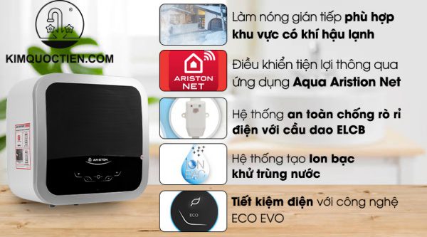 Máy nước nóng Ariston Andris2 Top Wifi