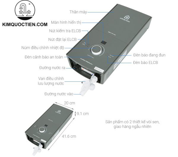 Máy Nước Nóng ARISTON AURES PREMIUM+ 4.5