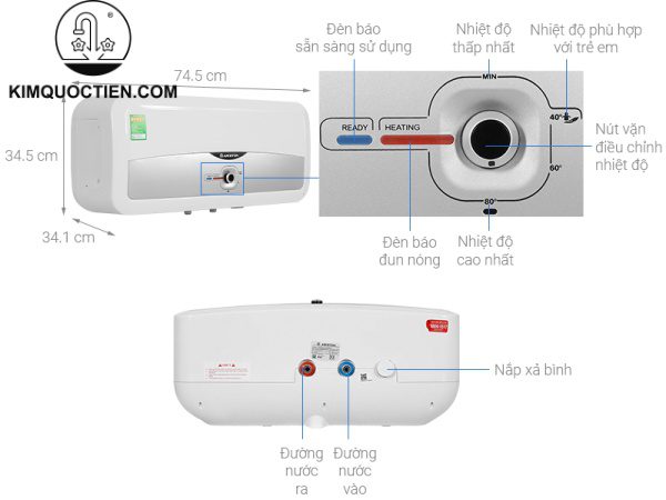 Máy nước nóng ARISTON SLIM2 R 30L