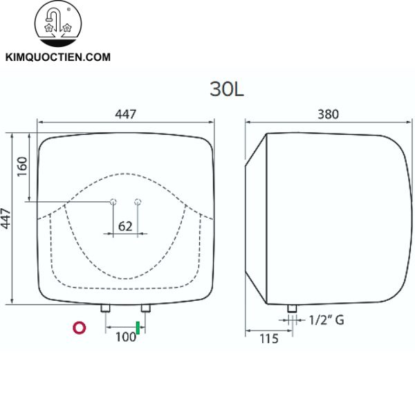 Máy nước nóng ARISTON VITALY 30L 