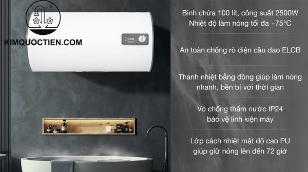 Máy nước nóng gián tiếp Stiebel Eltron 100 lít ESH 100 H Plus T-VN 