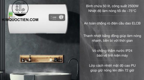 Máy nước nóng gián tiếp Stiebel Eltron 50 lít ESH 50 H Plus T-VN