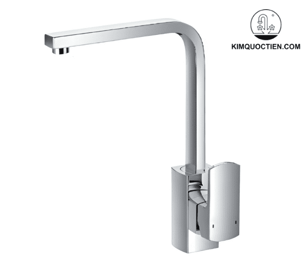 Kiểu dáng sang trọng, chất liệu sáng bóng tạo vẻ đẹp hiện đại của vòi nước