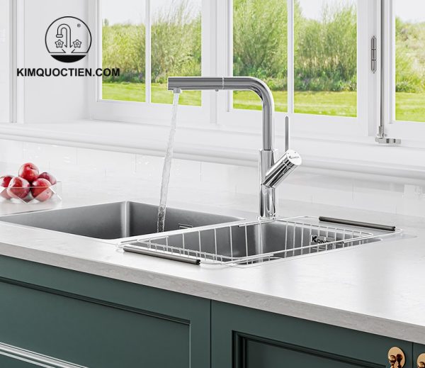 Vòi Rửa Chén KONOX Artan Chrome Dây Rút sự lựa chọn hoàn hảo cho căn bếp nhà bạn