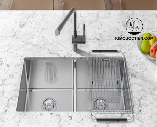 Vòi Rửa Chén KONOX Felix Grey bề mặt PVD mạ vân đá sang trọng
