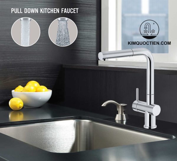 Vòi Rửa Chén KONOX KN1337 Dây Rút chính hãng, độ bền cao