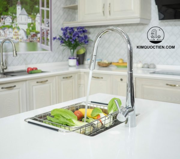 Vòi Rửa Chén KONOX KN1901C Dây Rút chính hãng, bền bỉ, không gỉ