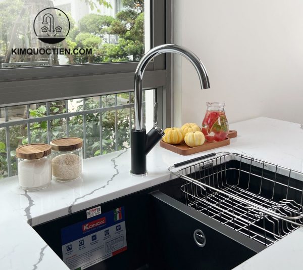 Vòi Rửa Chén KONOX Modo Black chính hãng độ bền cao
