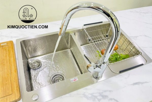 Vòi Rửa Chén KONOX Ponte Chrome Dây Rút thiết kế thẩm mỹ công năng vượt trội