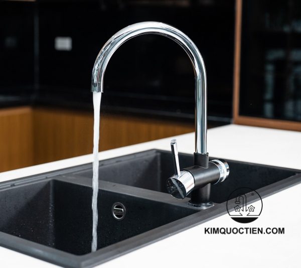 Vòi Rửa Chén KONOX Trim-Water Black 3 Đường Nước chính hãng, độ bền cao