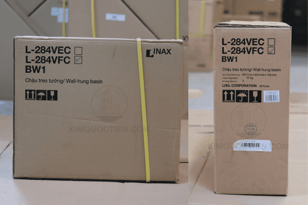 Chậu Rửa Lavabo INAX L-284V Treo Tường Được Kim Quốc Tiến Đóng Gói Kĩ Càng