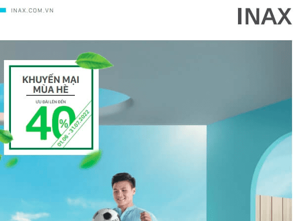 Khuyến Mãi Thiết Bị Vệ Sinh INAX lên đến 40% hè 2022