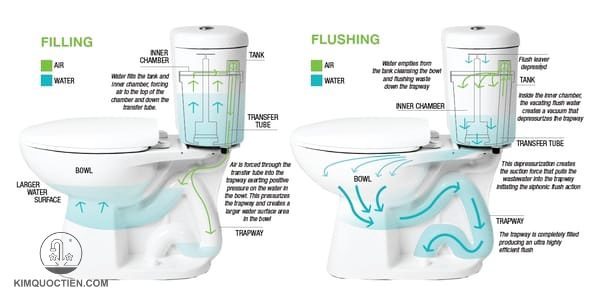 Cấu tạo bồn cầu