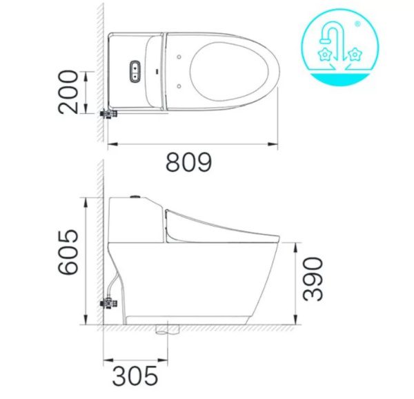 Kích thước bồn cầu inax