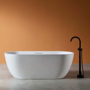 Bồn Tắm Đá MOWOEN MW002-Matt White 1700mm