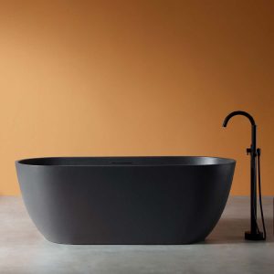 Bồn Tắm Đá MOWOEN MW002-Matt Black 1700mm