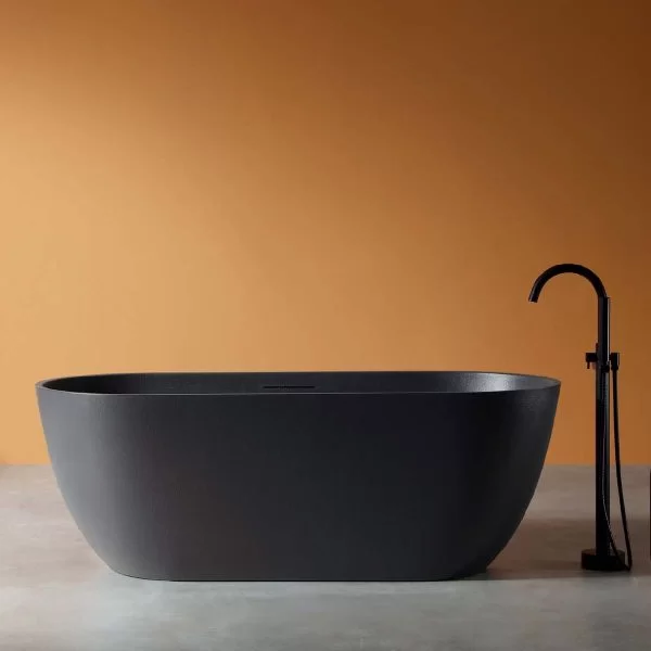 Bồn Tắm Đá MOWOEN MW002-Matt Black 1700mm