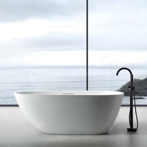 Bồn Tắm Đá MOWOEN MW003-Matt White 1700mm