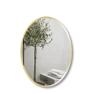 Gương GLS F11E30 Ellipes Viền Nhôm Đen Dòng F 50x70cm