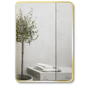 Gương GLS F11R30 Chữ Nhật Viền Nhôm Đen Dòng F 50x70cm