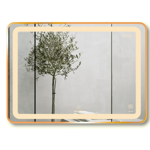 Gương Led GLS Q21R65 Chữ Nhật Viền Nhôm Đen Dòng Q 80x60cm