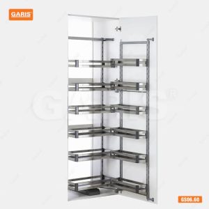 Tủ Đồ Khô GARIS GS06.60 Khay Nan Inox Hộp Khung Thép Sơn Tĩnh Điện 6 Tầng