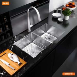 Chậu Rửa Chén GARIS GS21.81D Inox Xước Mờ 2 Hộc Âm Bàn
