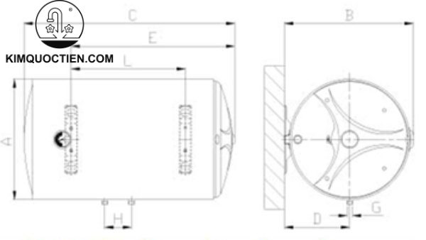 Máy Nước Nóng Gián Tiếp FERROLI AQUA 150L