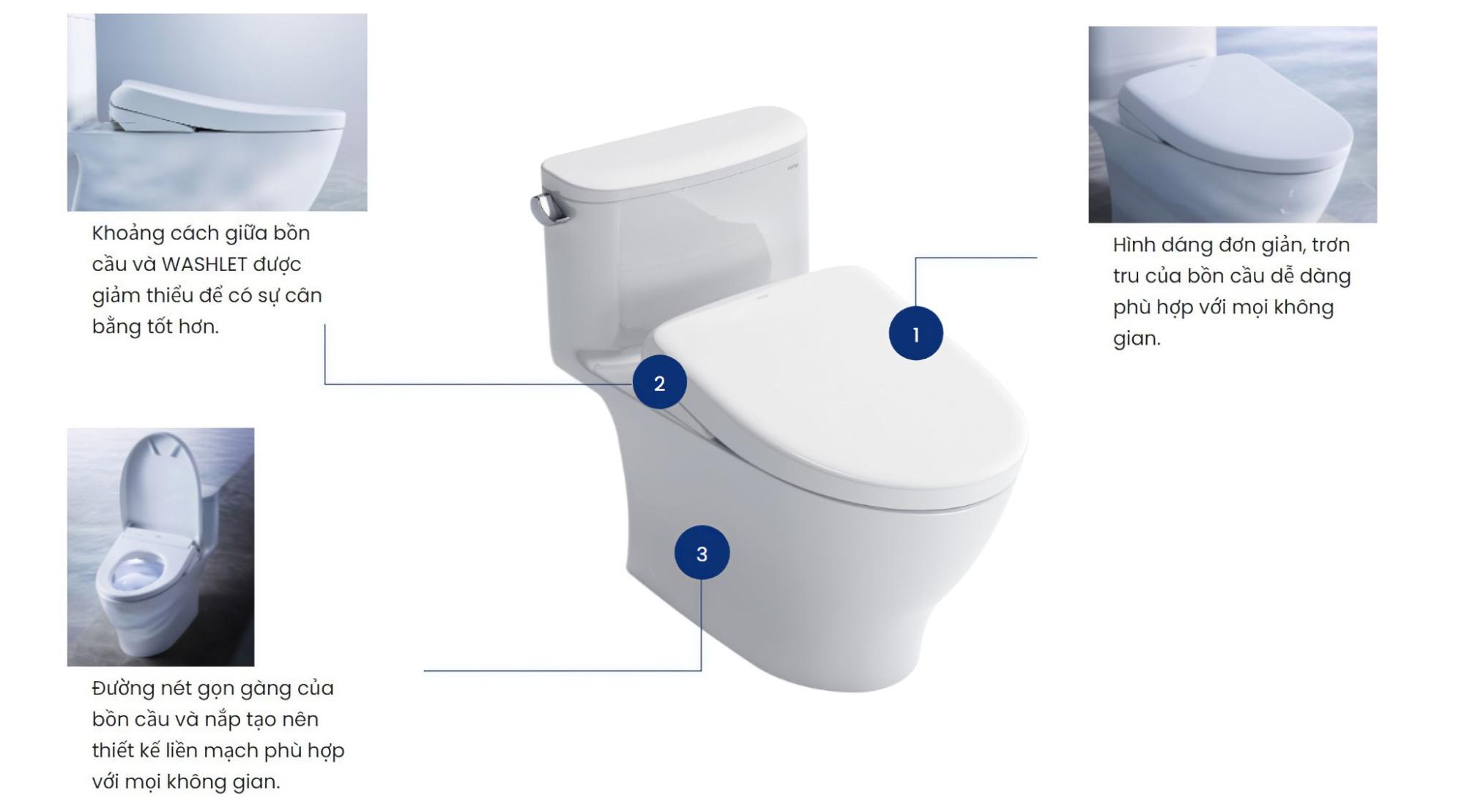 Bồn cầu 1 khối toto washlet