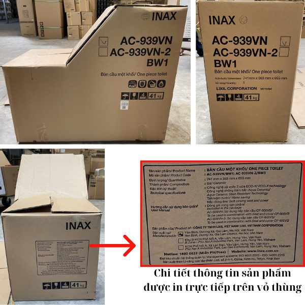 bồn cầu inax thật