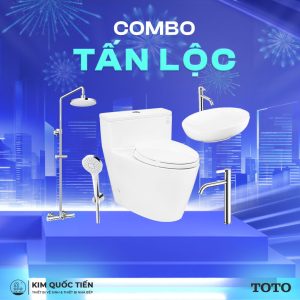 Combo Thiết Bị Vệ Sinh TOTO Tấn Lộc Kim Quốc Tiến