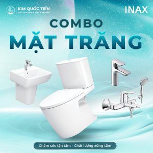 Combo Thiết Bị Vệ Sinh INAX Mặt Trăng Kim Quốc Tiến