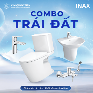 Combo Thiết Bị Vệ Sinh INAX Trái Đất Kim Quốc Tiến