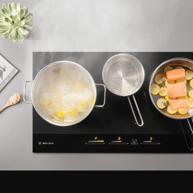 Bếp Từ Âm 3 Vùng Nấu Malloca Skylux MH-803