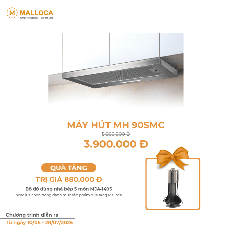 Máy Hút Mùi Malloca MH 90SMC Âm Tủ