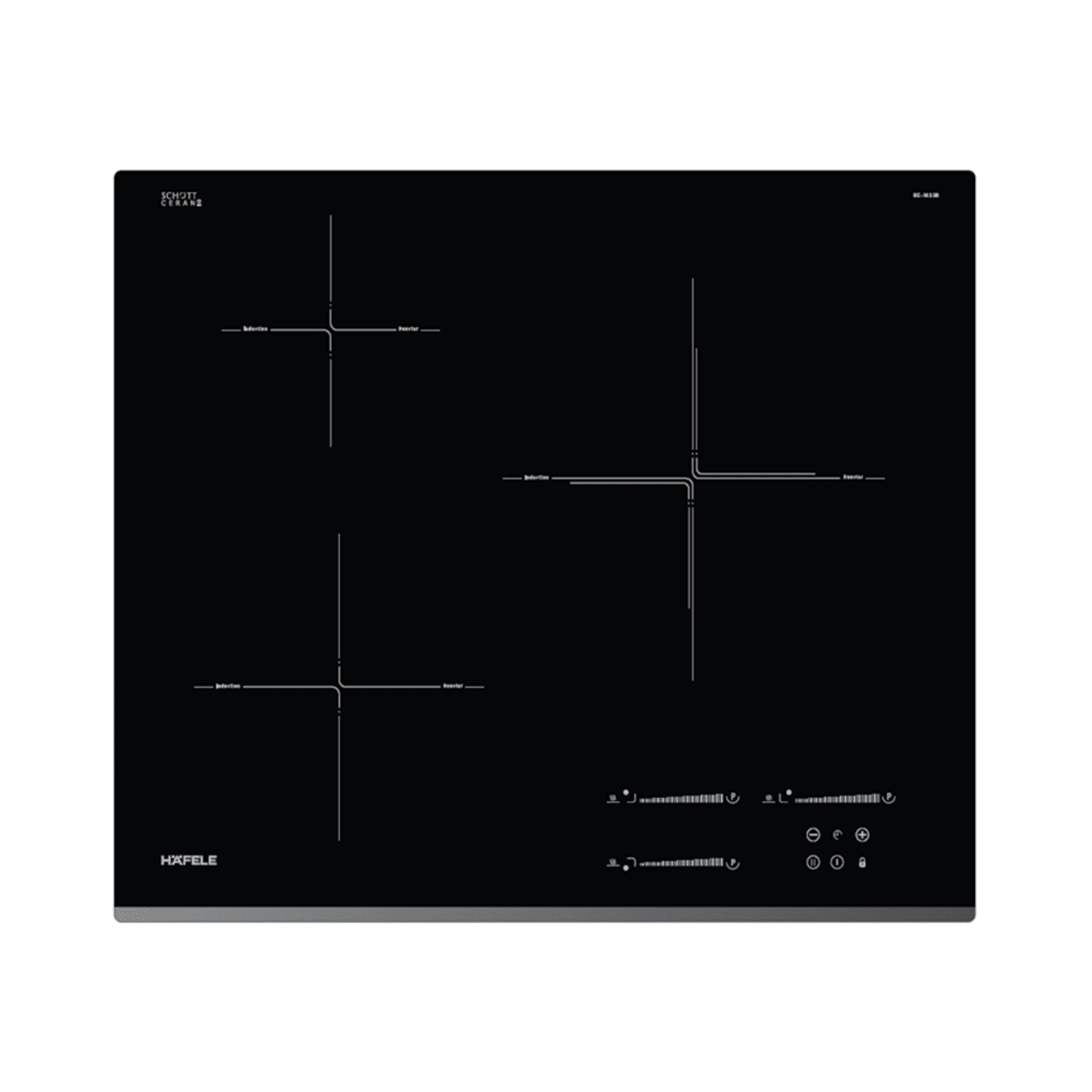 Bếp Từ HAFELE HC-I6037B 536.61.801 3 Vùng Nấu