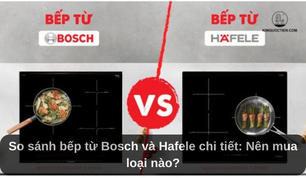 So sánh bếp từ Bosch và Hafele chi tiết: Nên mua loại nào?